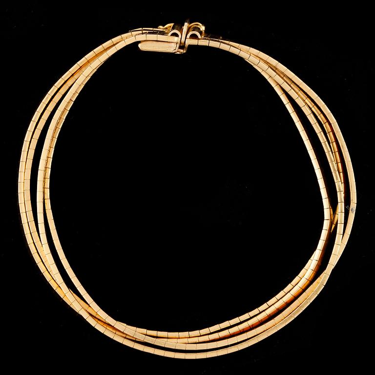 ARMBAND, 18k guld, Italien. Vikt 30,8g.