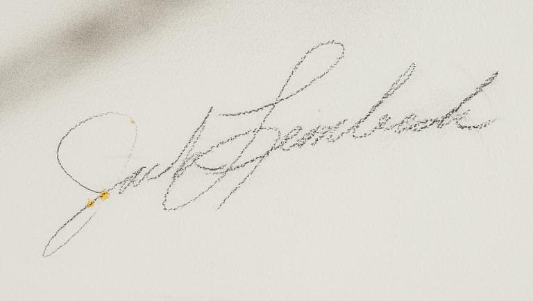 Jack Lembeck, mixed media, signed.