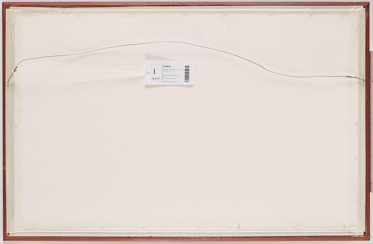 A pair och Chinese Export paintings depicting the Hongs of Canton and buildings along the river, late 18th century.