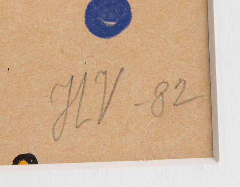 HANNU VÄISÄNEN, blandteknik på papper, signerad och daterad -82.