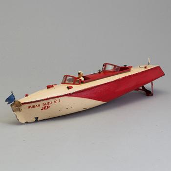 a JEP racing boat "Ruban Bleu No 2" France first half of the 20th century.