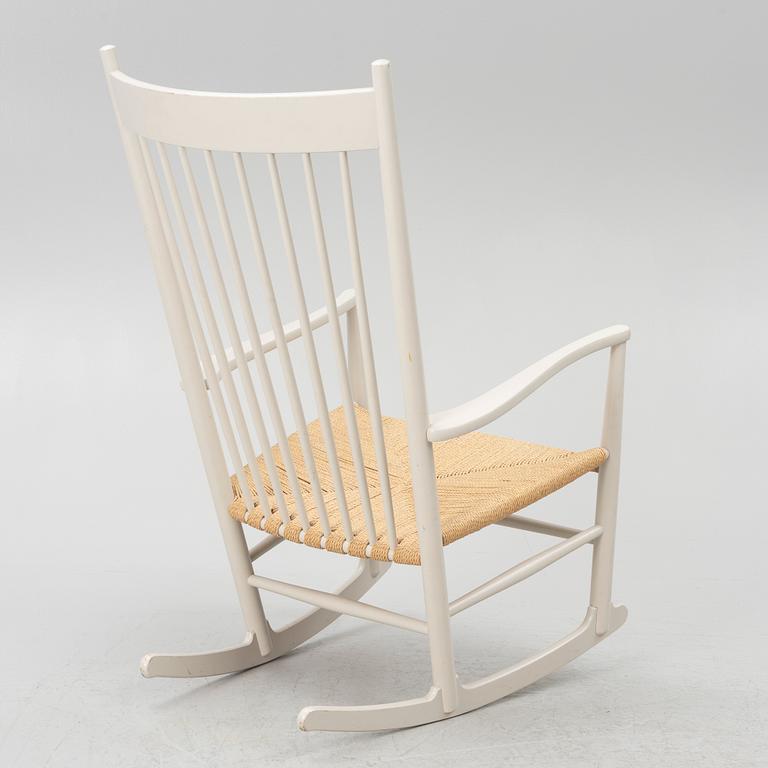 Hans J. Wegner, a rocking chair model 'J 16', FDB Möbler, late 20th century.