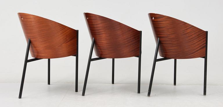 STOLAR, 3 st, "Costes", Philippe Starck, Aleph, Driade. Italien. 1980-tal.