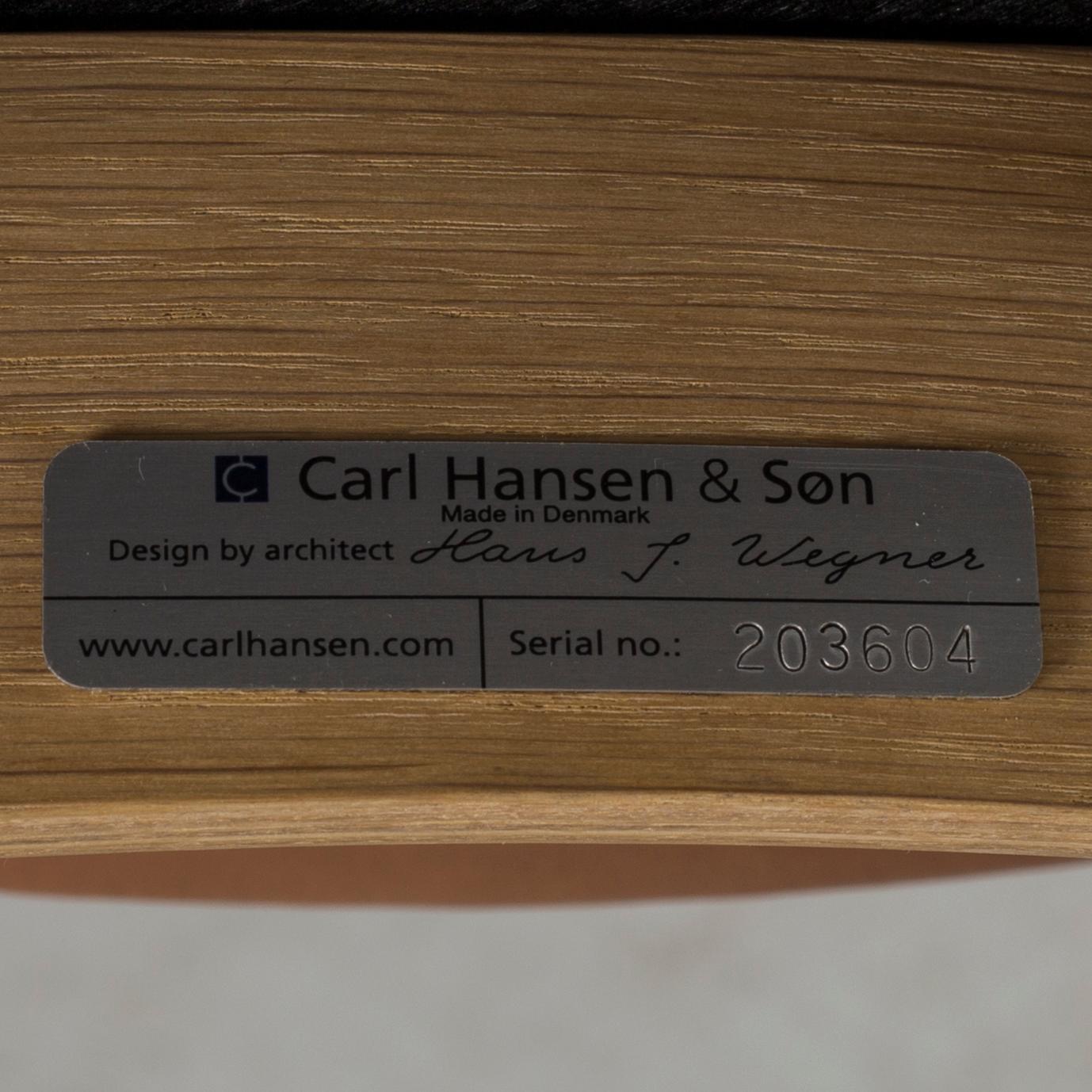 HANS J. WEGNER, stolar 6 st, "CH 20", för Carl Hansen & Søn.