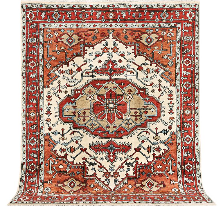 An oriental carpet, c. 296 x 238 cm.