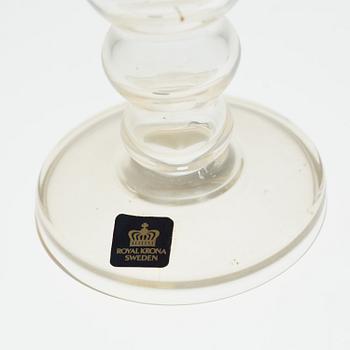 A SET OF 19 SIMILAR WHITE WINE GLASSES, Gullaskruf and Royal Krona, second half of the 20th century.