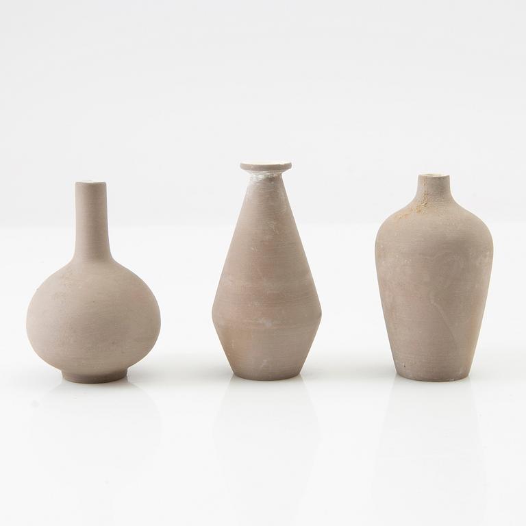 Gunnar Nylund, 12 mini vases, Likely Nymölle 1950s/60s, Denmark.