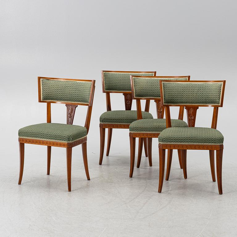 Eugen Höglund, chairs 4 pcs, Vetlanda, 1930s/40s.