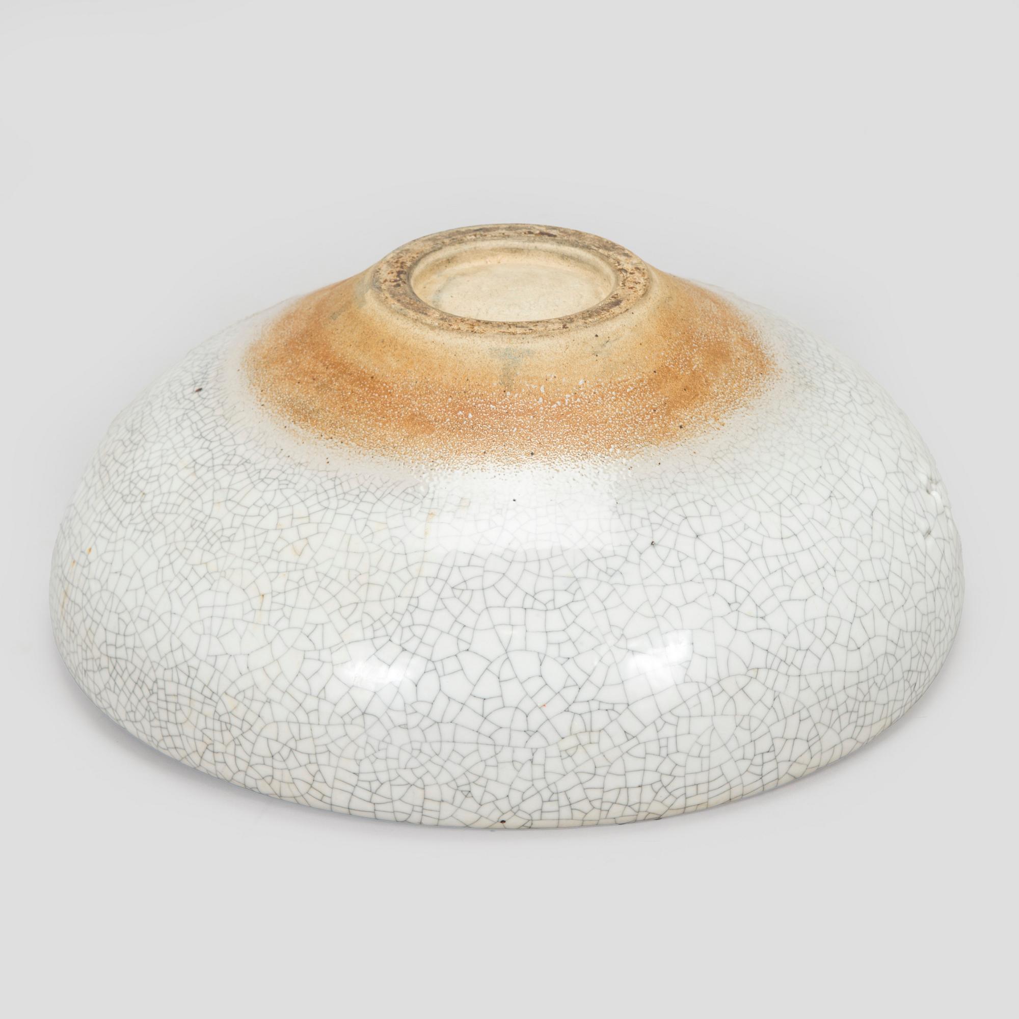 Friedl Holzer-Kjellberg, A stoneware floor bowl, signed ARABIA -F.H.Kj.- 50.