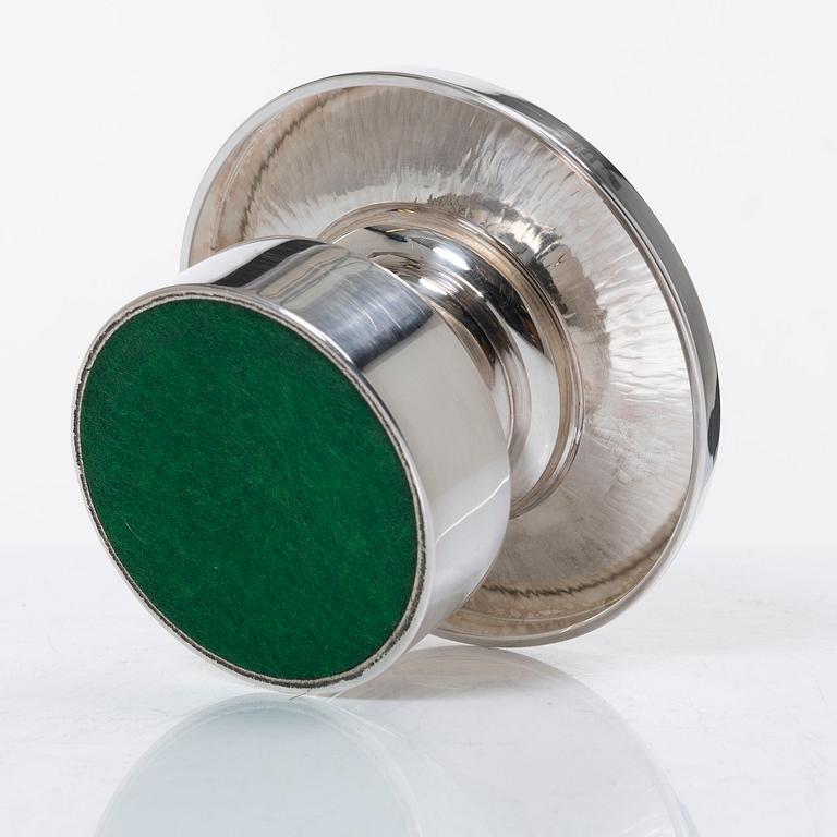 Eric Löfman, a silver candlestick, company MGAB, Uppsala 1974.