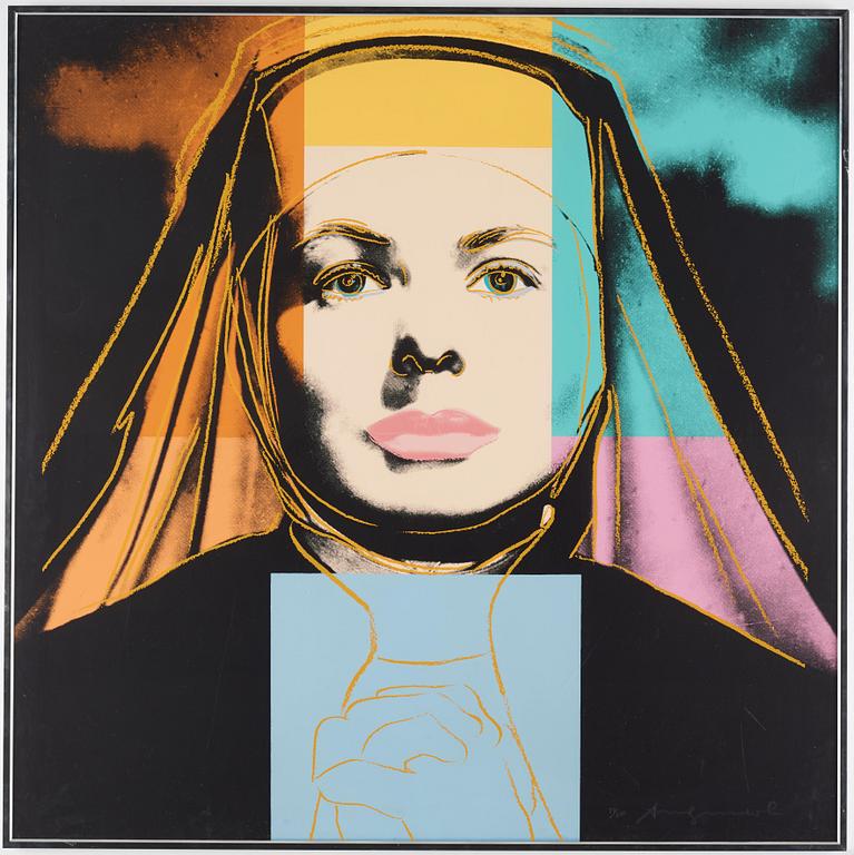 Andy Warhol, "Three portraits of Ingrid Bergman by Andy Warhol".