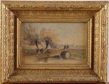 OKÄND KONSTNÄR, akvarell, sign Lovén, sekelskiftet 1800/1900.