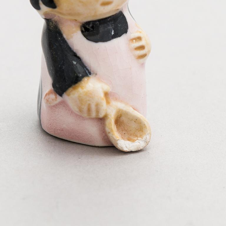 Leo Tykkyläinen, Muumi-figuriineja, 8 kpl,keramiikka, Arabia, 1950-luku.