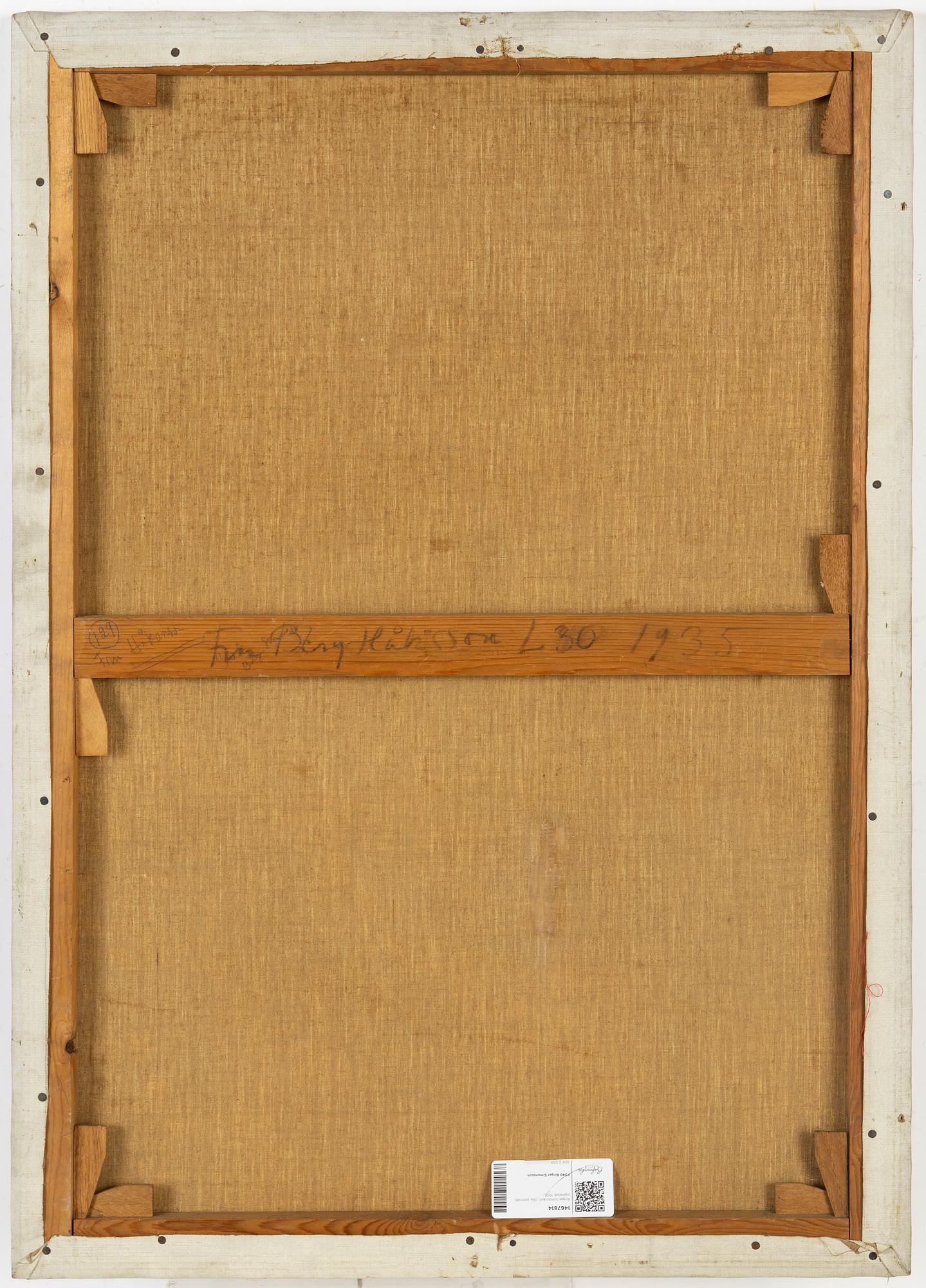 Birger Simonsson, olja på duk, signerad.