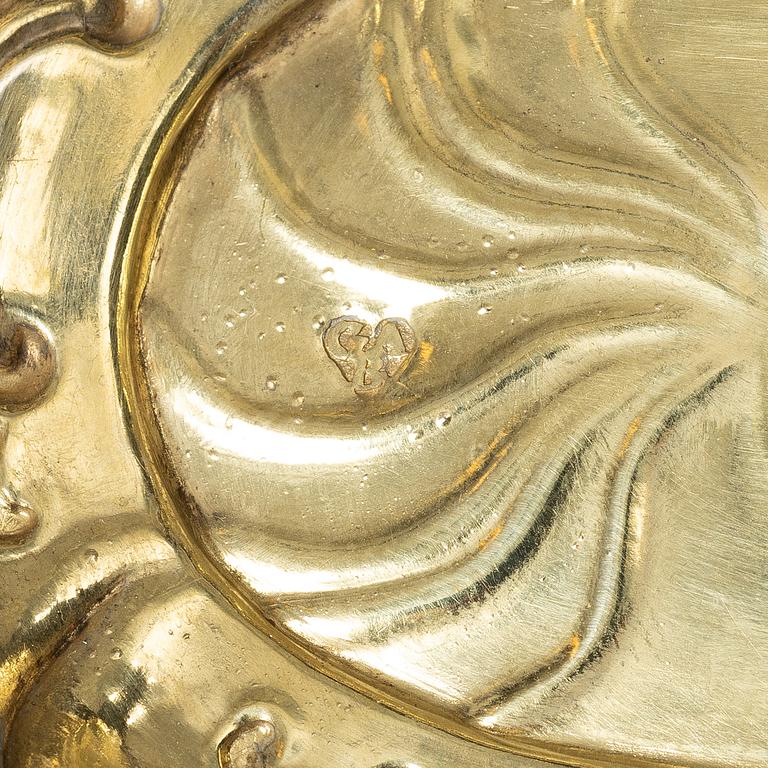 A Nuremberg silver "Weinprobier-Schale", mark of  Georg Andreas Brenner, active 1748-71.