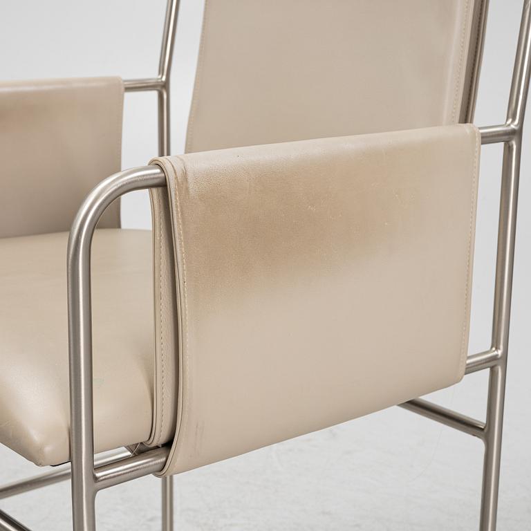 Ward Bennett, karmstolar, 6 st, "Envelope Chair", Geiger, 2000-tal.