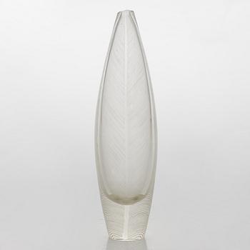 Tapio Wirkkala, maljakko, "Sulka", signeerattu Tapio Wirkkala iittala  -58.