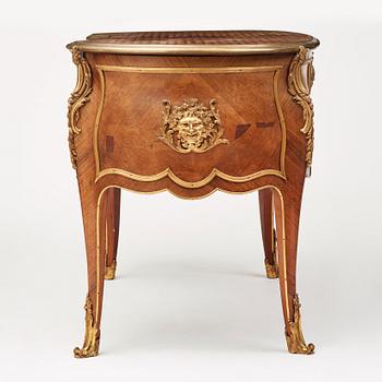 A Napoleon III writing desk, late 19th century.