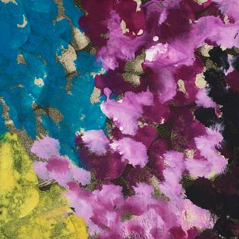 NELL WALDEN, mixed media on print.