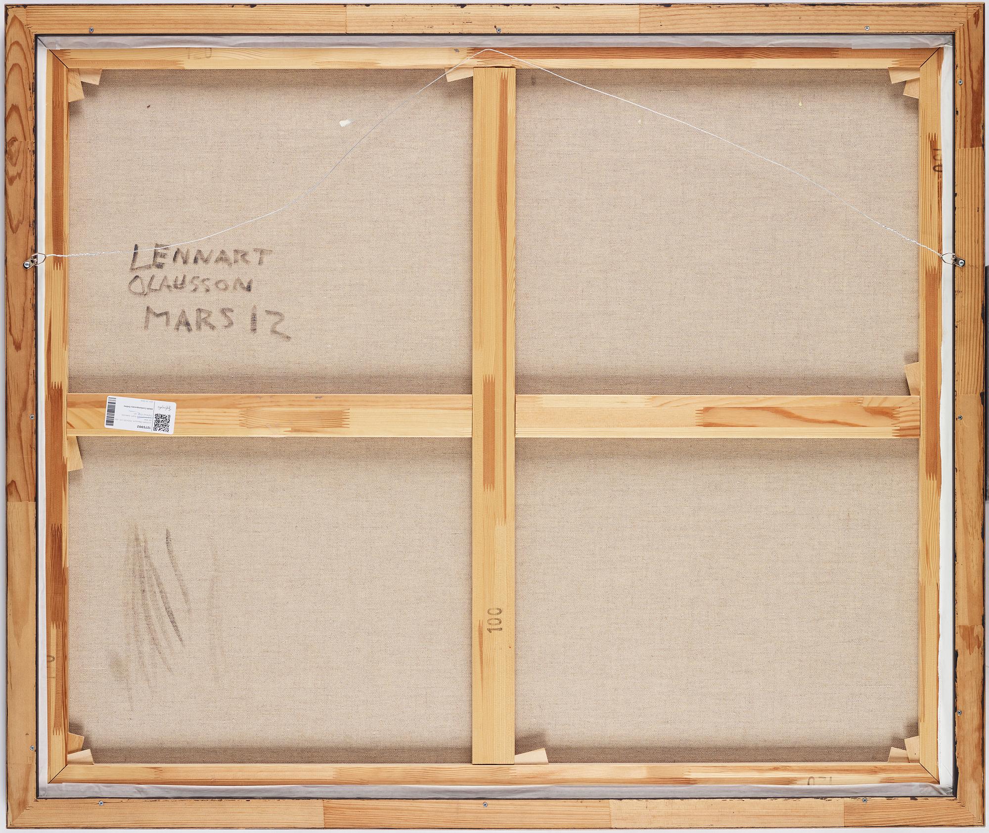 Lennart Olausson, olja på duk, signerad. Daterad mars 2012 a tergo.