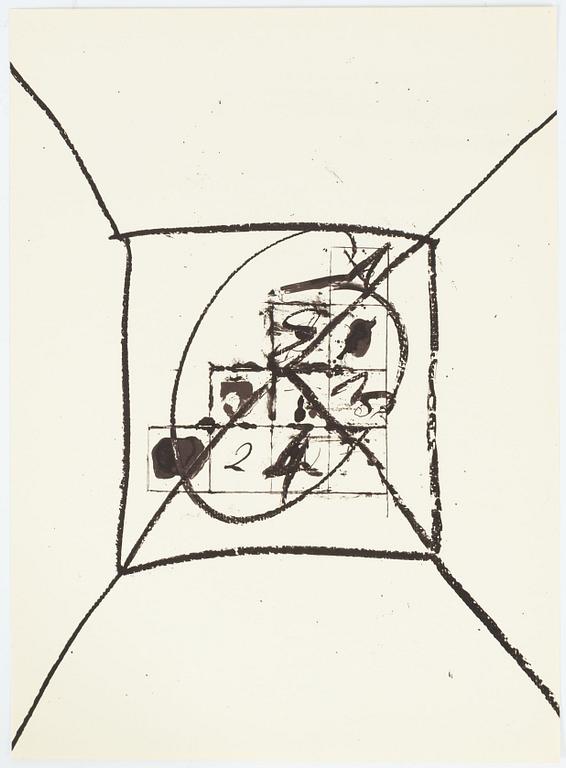 Antoni Tàpies, bok med litografier, och poesi av Shuzo Takiguchi, utgiven av Poligrafa, Barcelona 1975, signerad, H.C.