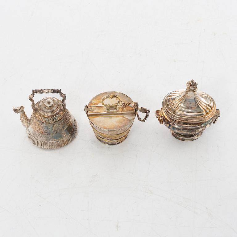 "The Swedish silver treasure", 10 miniatures, silver, GAB, Eskilstuna 1980-1983.