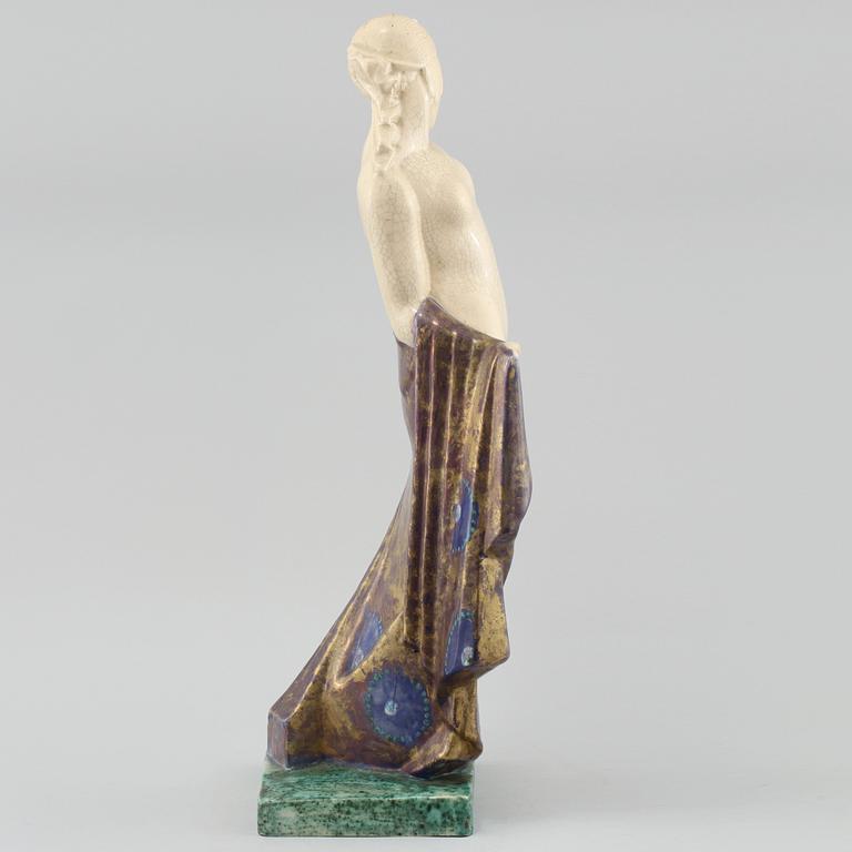 MARIE-LOUISE SIMARD, figurin, flintgods, Evolution, signerad.