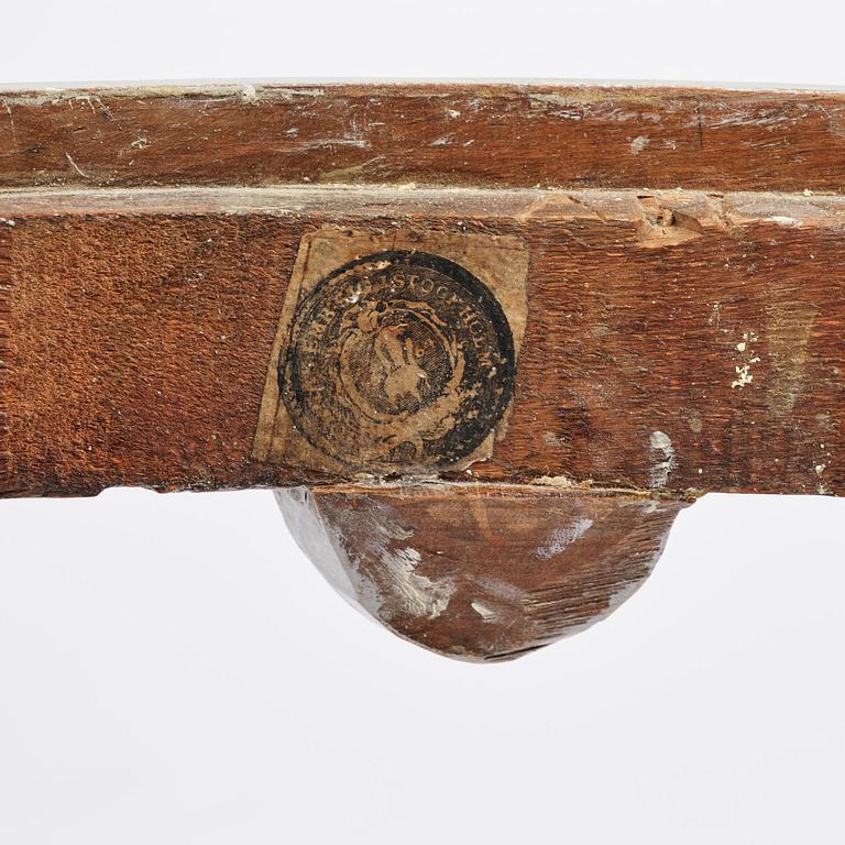 A set of five Gustavian chairs by J. E. Höglander (master in Stockholm 1777-1813).