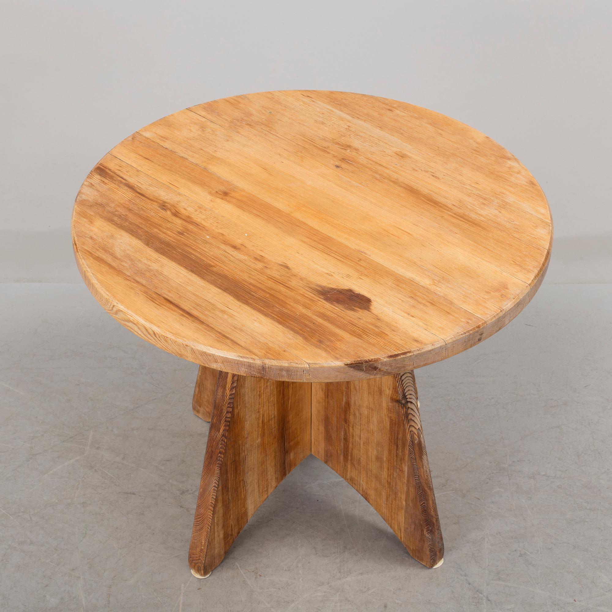 A Swedish pine table, possibly by David Rosén for Nordiska Kompaniet, 1940's-50's.