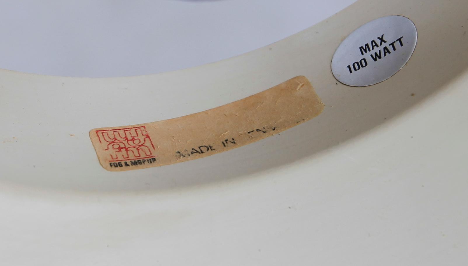 TAKLAMPA, Jo Hammerborg, Fog & Mørup, Danmark, 1900-talets andra hälft. Höjd 33 cm.