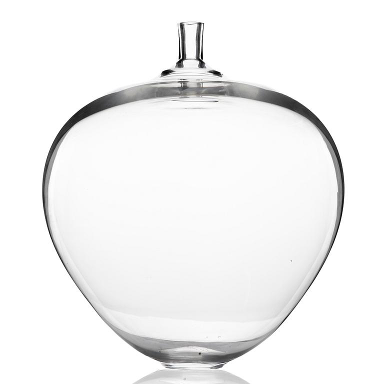 Ingeborg Lundin, Glass vase, "Äpplet", Orrefors, after 1957.