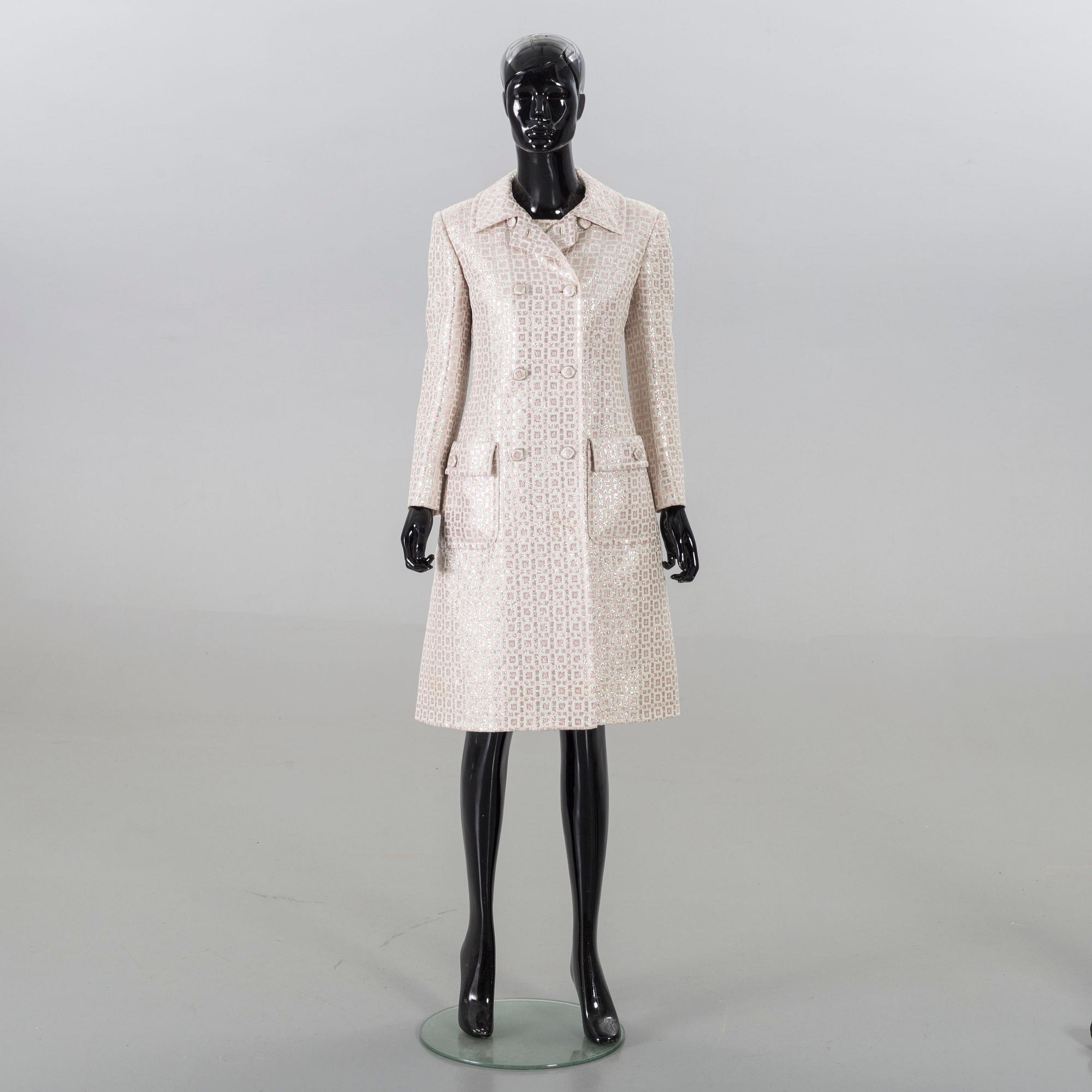 MISS DIOR, klänning samt kappa, 60-tal.
