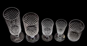 GLASSERVIS, 86 delar, "Citra", Vicke Lindstrand, Kosta.