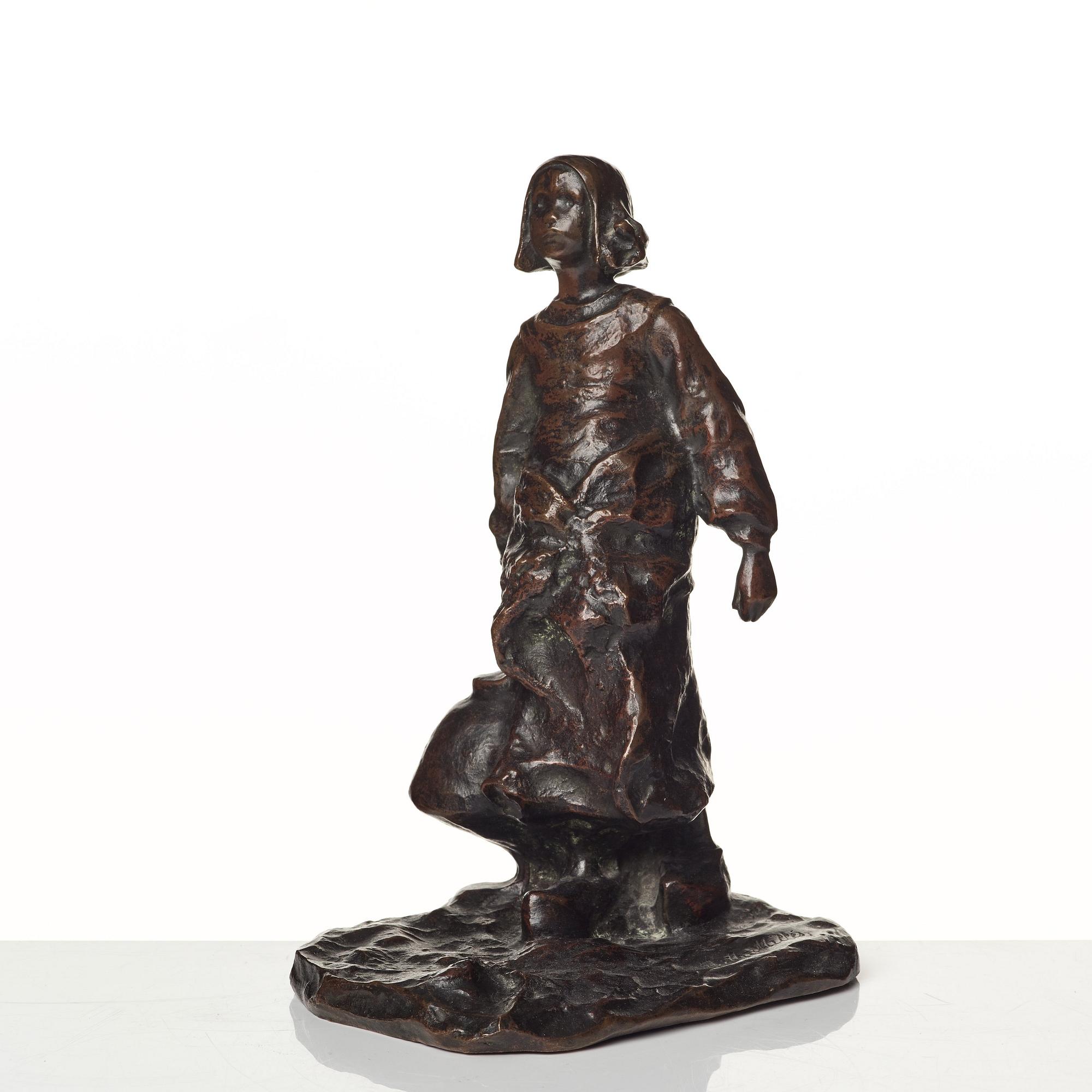 Ruth Milles, sculpture. Signed. Bronze. Height 29 cm.