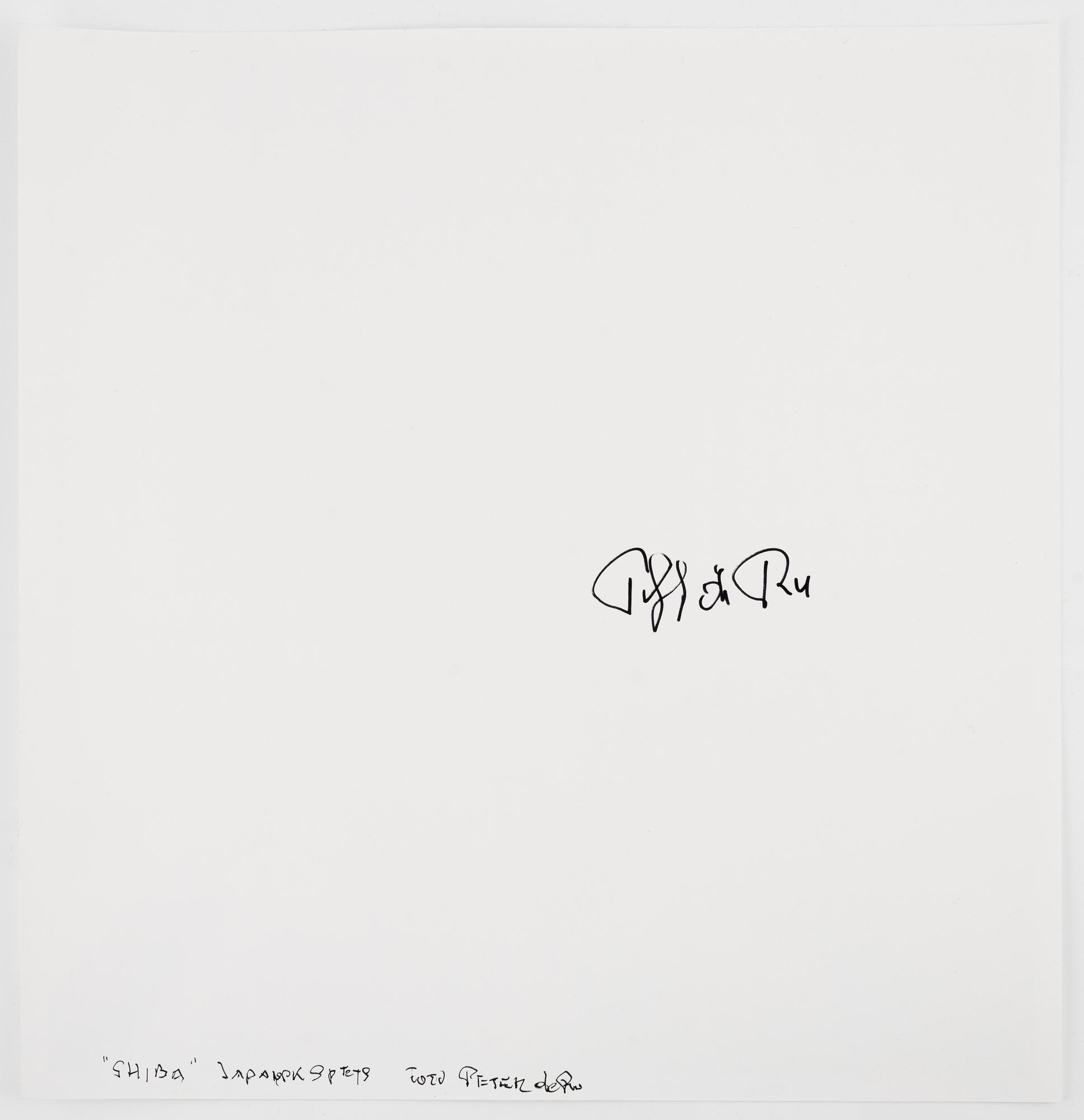 Peter de Ru, "Shiba (Japansk spets)", 2004.