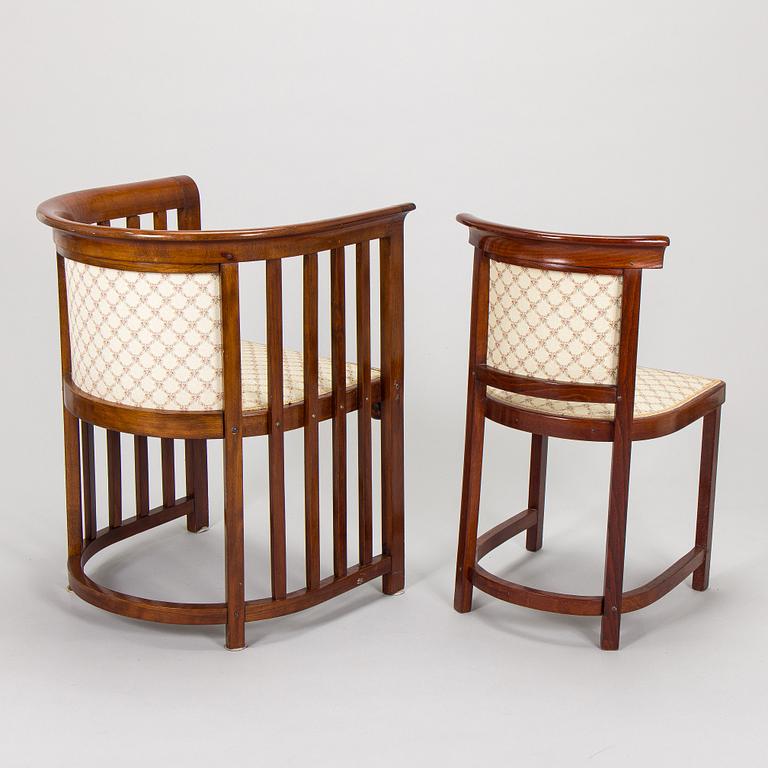 Josef Hoffmann, Kalusto, 8 osaa, Jacob & Josef Kohn, Wien, Itävalta. Noin 1910.