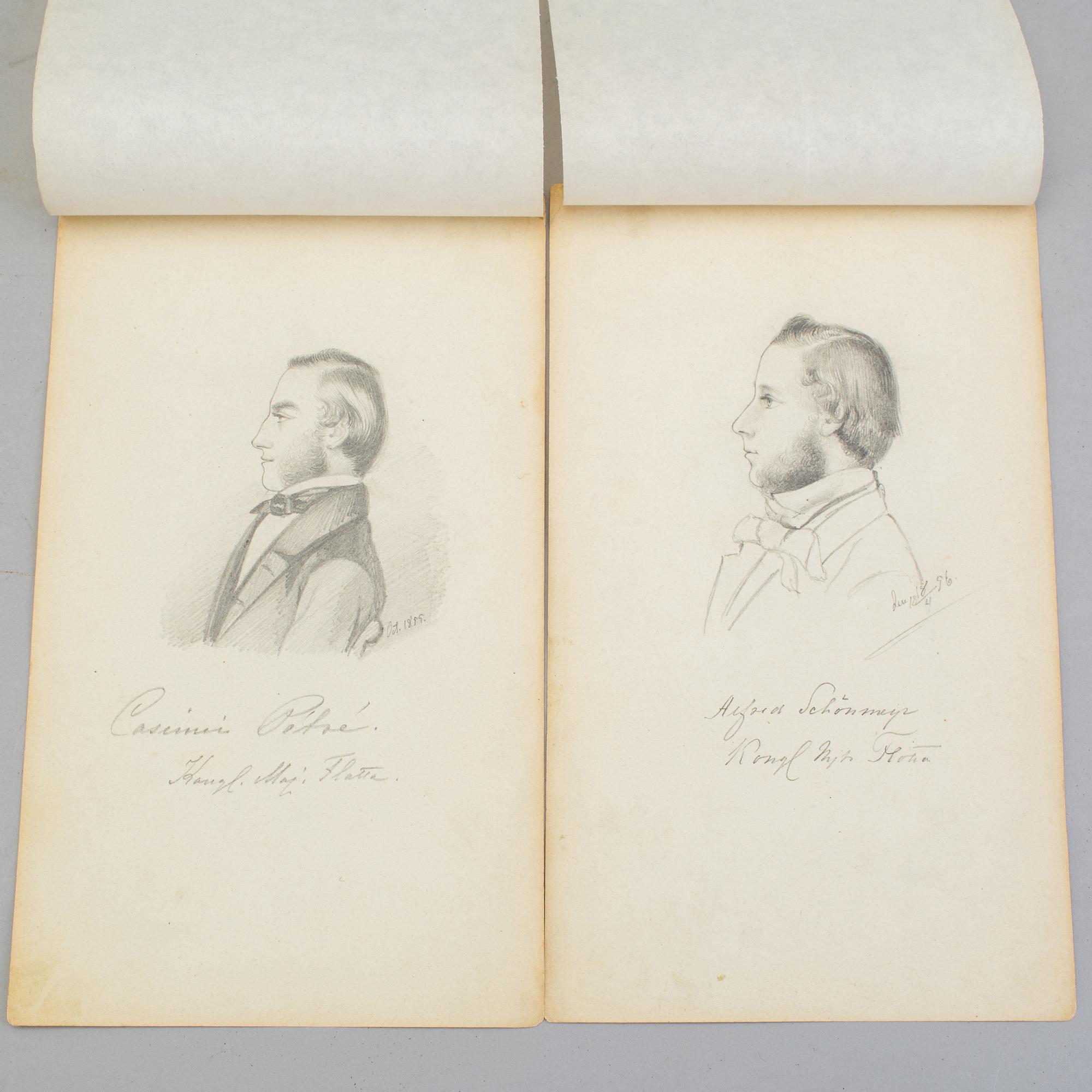 LOTTEN VON GEGERFELT, drawings (13), one of which framed.