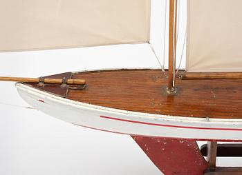 An English model ship, circa 1900.