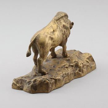 SKULPTUR, förgylld brons, omkring år 1900.
