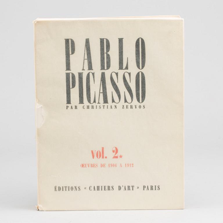 BOOK, Christian Zervos,  "Pablo Picasso vol 2. Oeuvres de 1906-1912", Edition Cahier d'Art, Paris 1967.