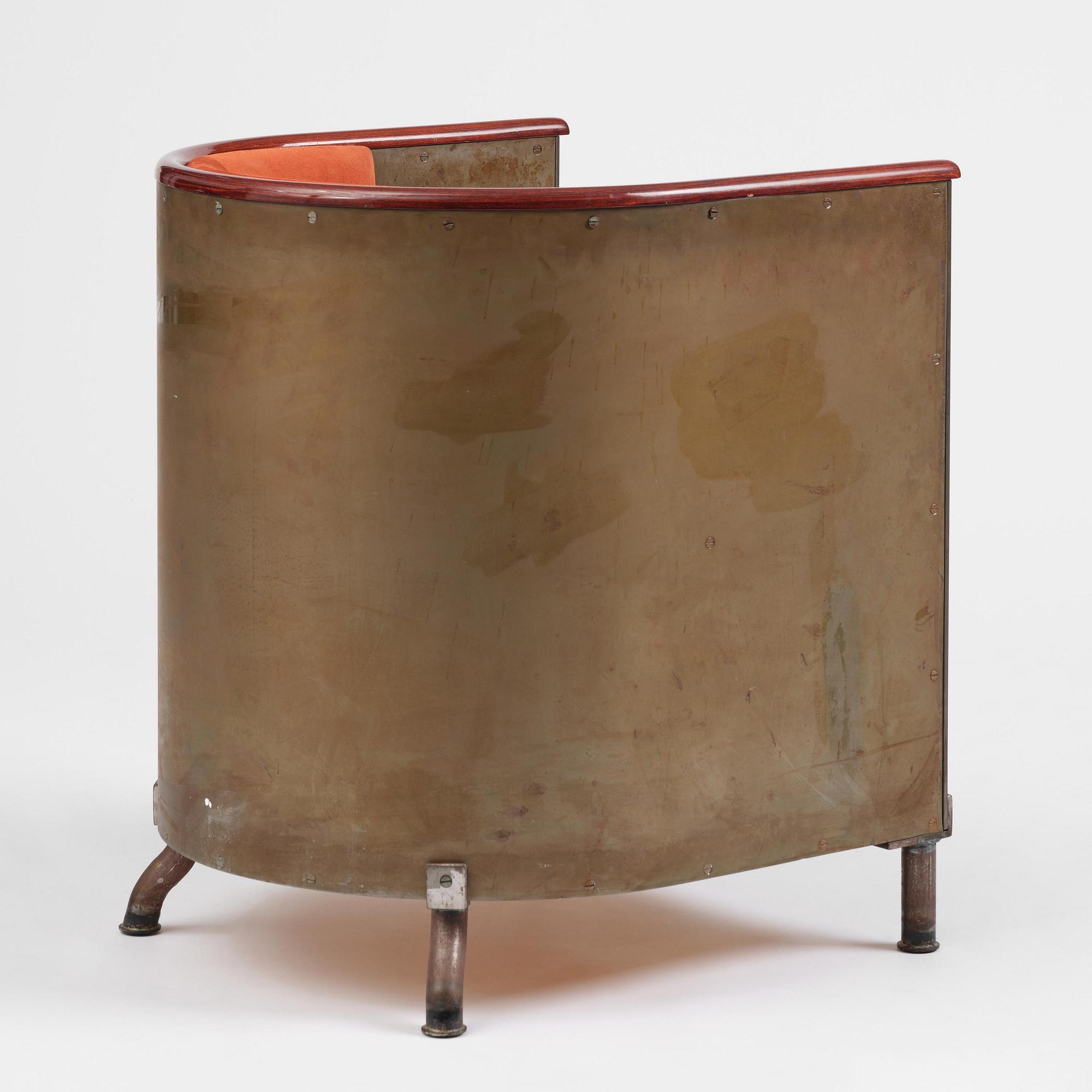 Mats Theselius, a "Järn/Moccafåtöljen" armchair, ed. 157/360, Källemo, Värnamo, post 1994.