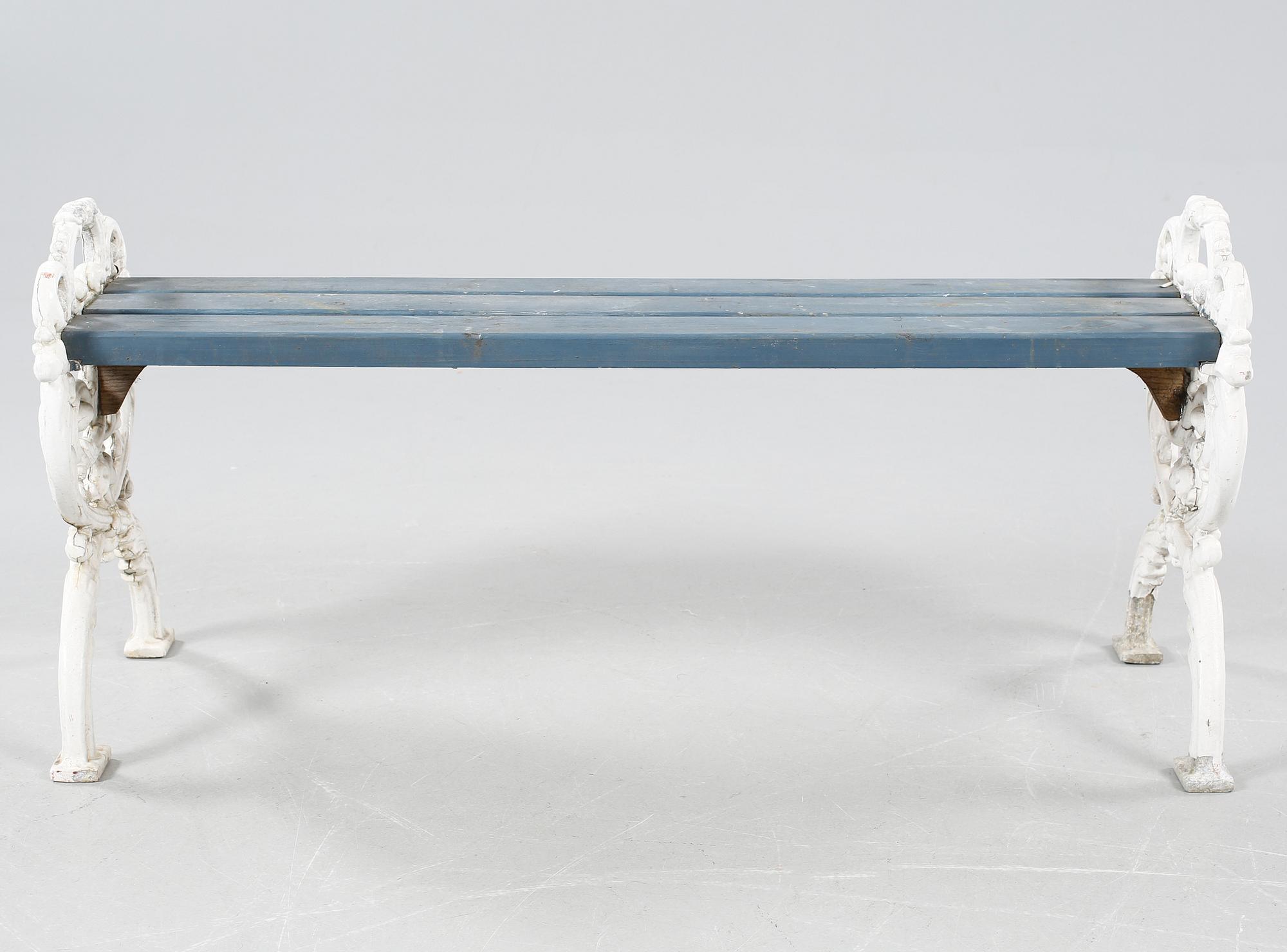 TRÄDGÅRDSBÄNK, Melins Metall, 1900-talets andra hälft.