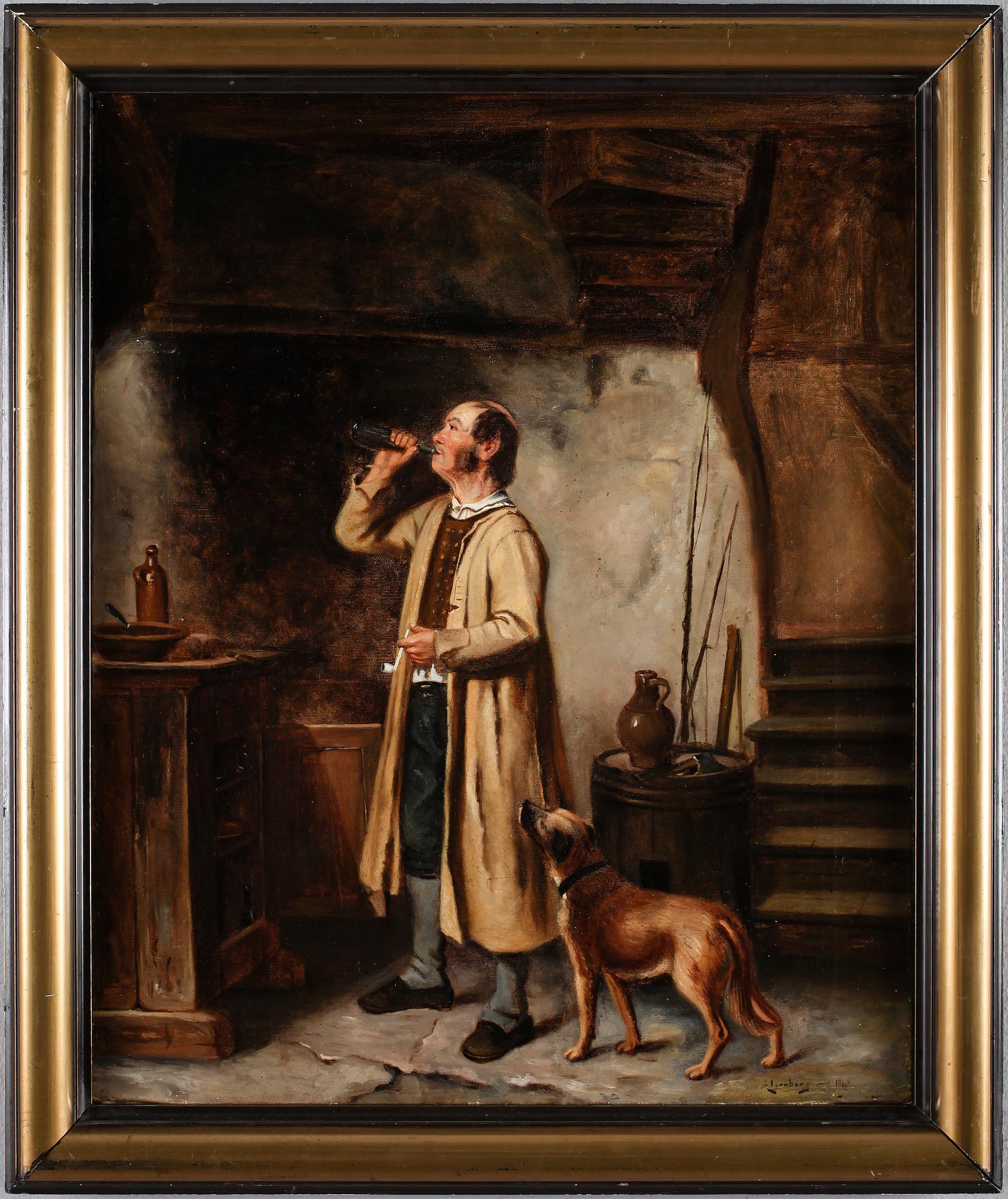 AUGUST JERNBERG, olja på duk, signerad och daterad 1869.