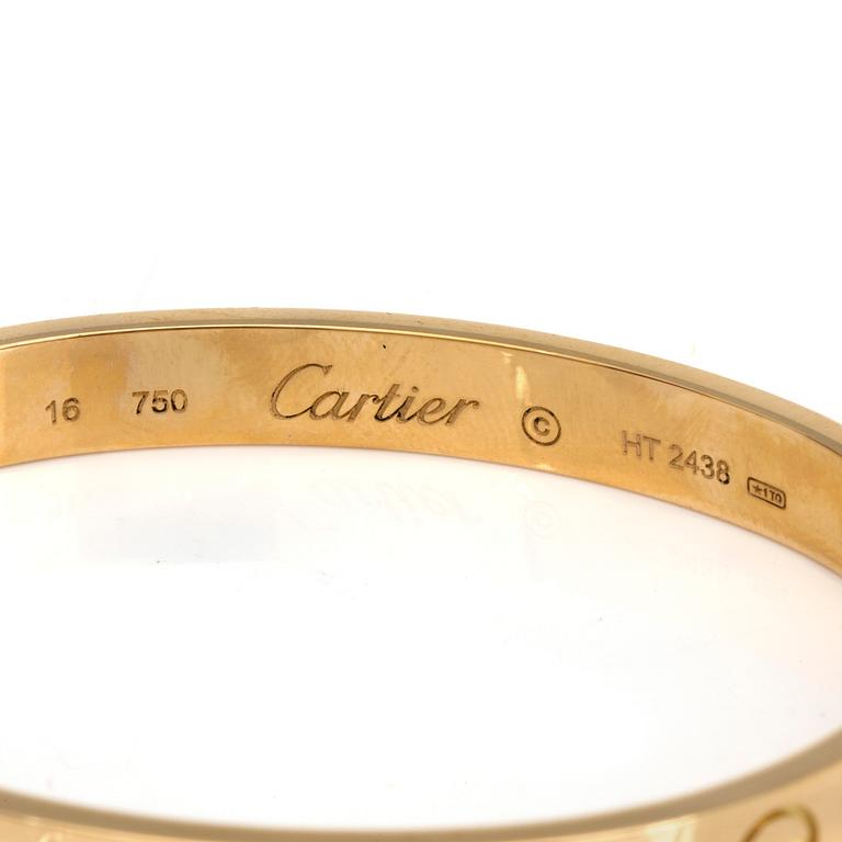 ARMRING, Cartier LOVE, 18K guld.