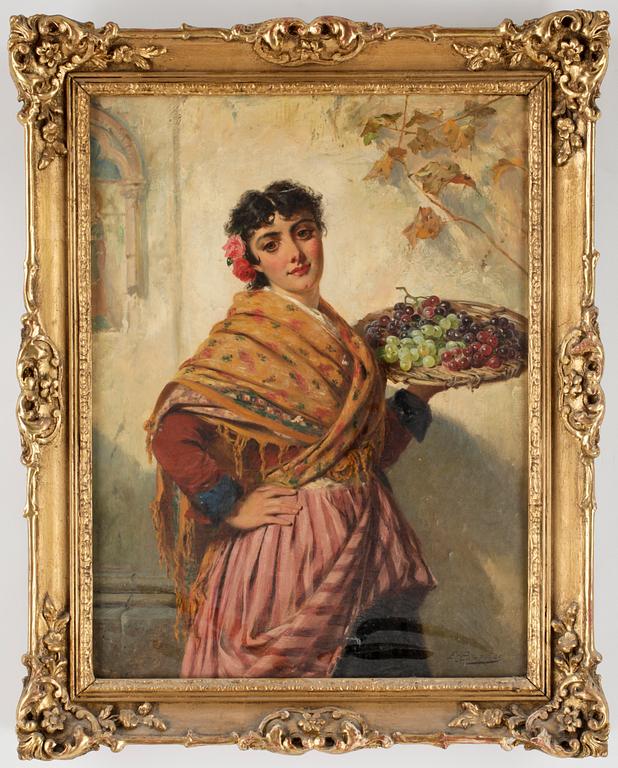 EDWARD CHARLES BARNES, olja på duk, sign.
