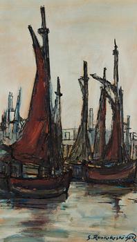 SIMO RUOKOKOSKI, sekatekniikka, signeerattu ja päivätty 64.