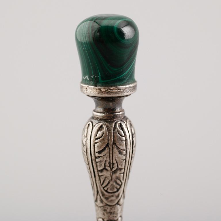 BORDSPINGLA, silver, 1900-talets första hälft. Vikt ca 129 gram.