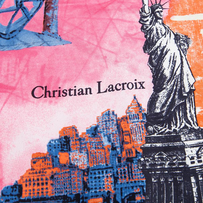Christian Lacroix, two silk scarves.