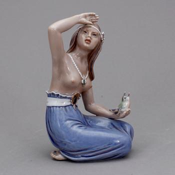 FIGURIN, porslin, Dahl Jensen, Danmark, 1900-tal.