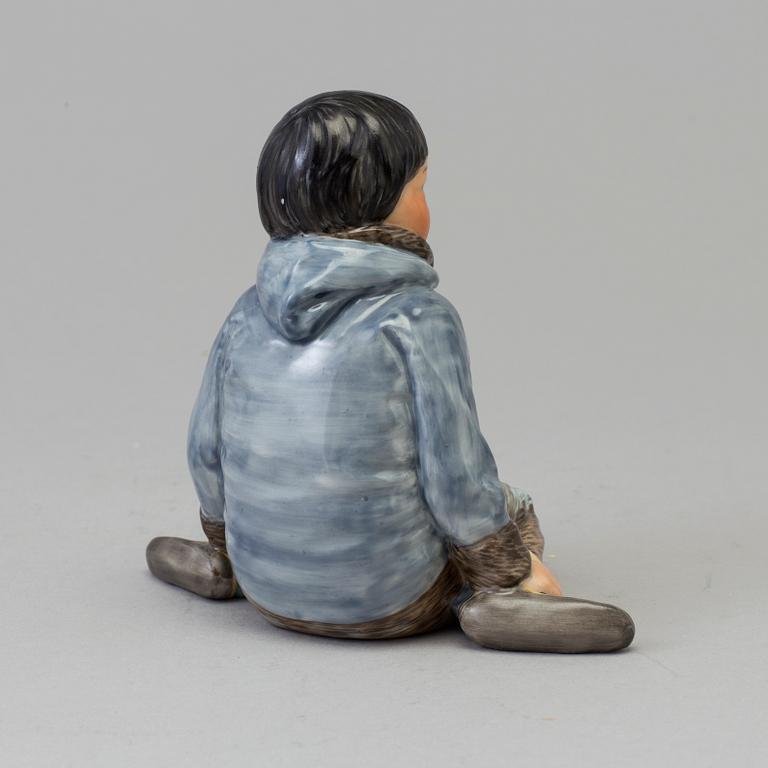 FIGURIN, porslin. "Grönland", Royal Copenhagen, Danmark, 1940-tal.